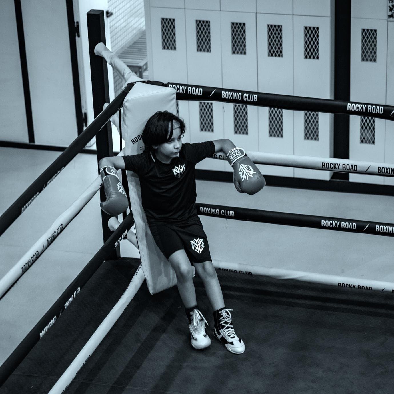 Faaris Prince Khan, in training